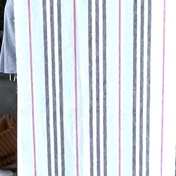 Burberry Small Icon Pale Blue Strip[ed Scarf Cashmere & Wool Silk, 168cm X 30cm - Picture 2 of 9